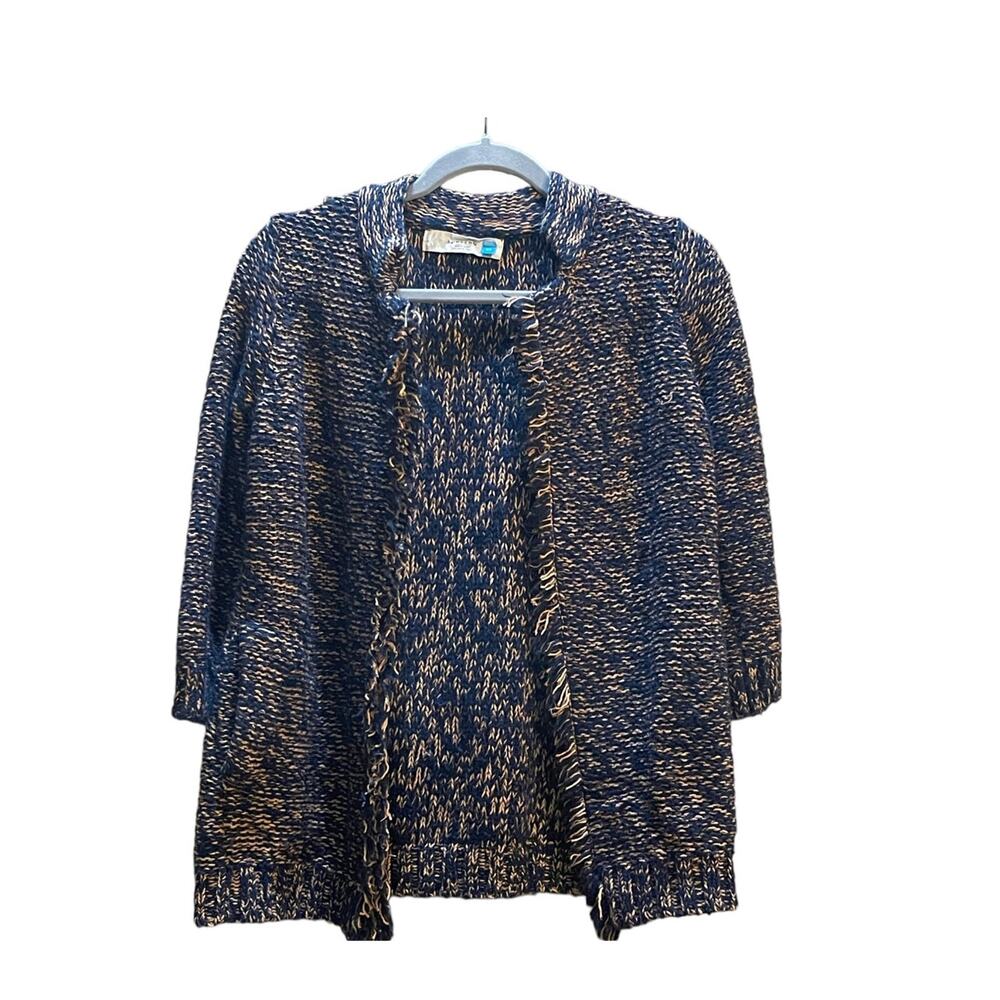 Sparrow Cardigan Fringe Cable Knit Open Front Sweater XS